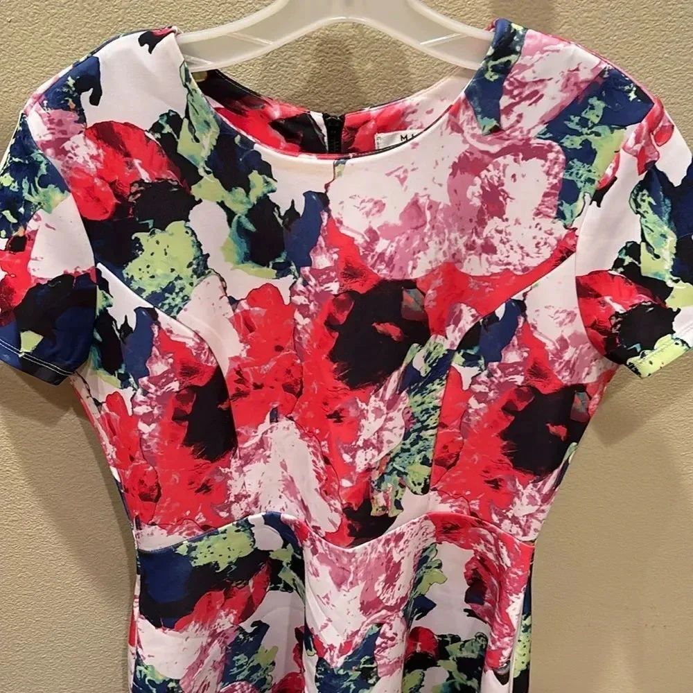 Milly womans colorful dress in a size 12 - Picture 3 of 11